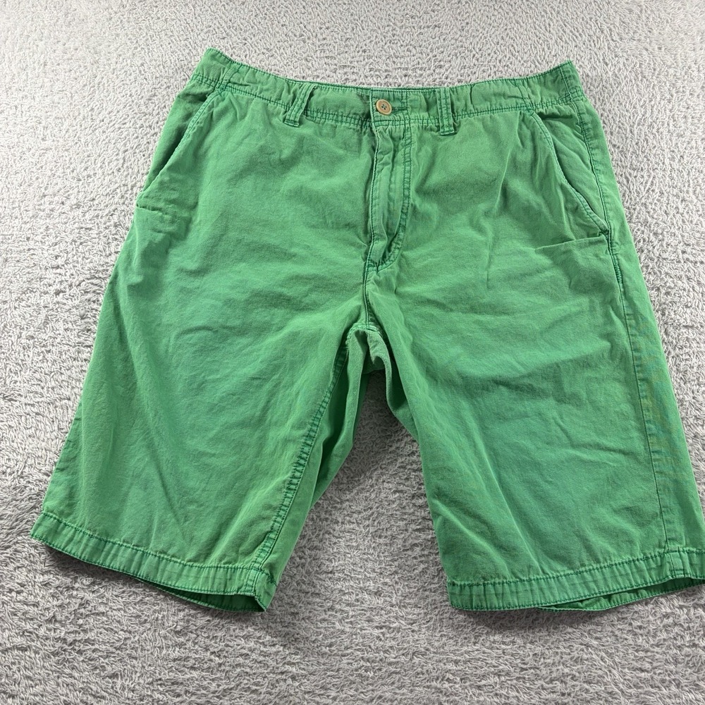 American Rag Chino Shorts Mens 34 Green Board Preppy 11" Inseam